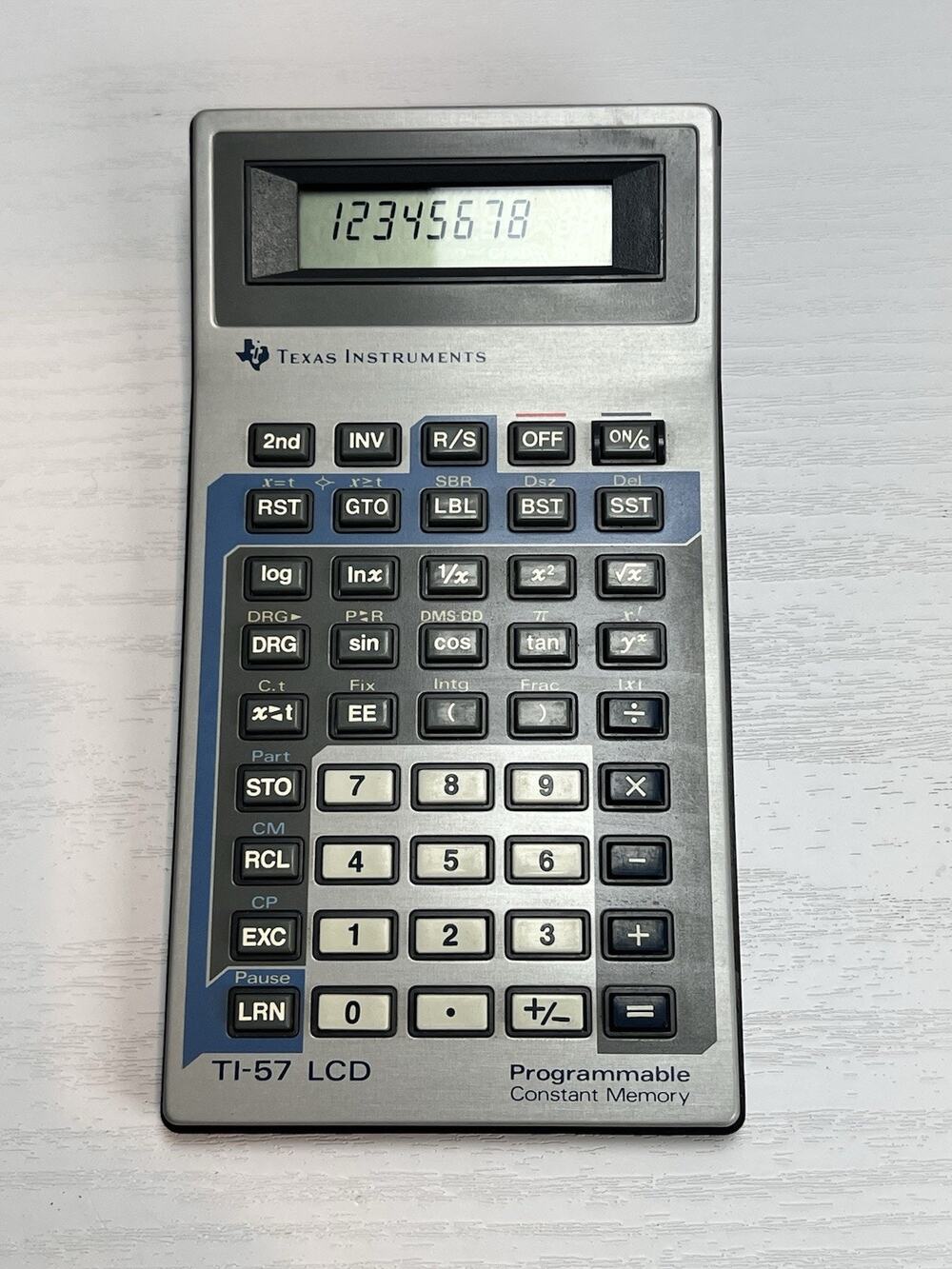Texas Instruments TI-57 LCD Vintage Programmable Constant Memory Calculator